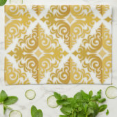 Elegantes goldenes Vintag Geschirrtuch (Gefaltet)