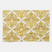 Elegantes goldenes Vintag Geschirrtuch (Horizontal)