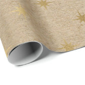 Elegantes goldenes Weihnachtsmuster Geschenkpapier (Rolleneckpunkt)