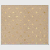 Elegantes goldenes Weihnachtsmuster Geschenkpapier (Flach)