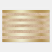 Elegantes goldenes Weihnachtsmuster Geschenkpapier Set (Vorderseite 3)