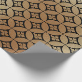 Elegantes goldfarbenes Abstraktes Muster| Geschenkpapier (Ecke)