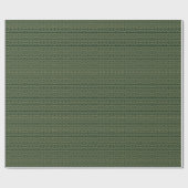 Elegantes goldfarbenes, dunkelkieferngrünes geomet geschenkpapier (Flach)