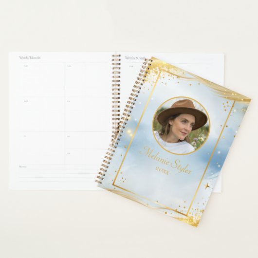 Elegantes goldfarbenes Foto-Chic Planer (Anzeige)