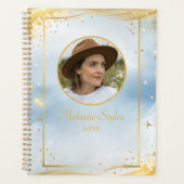 Elegantes goldfarbenes Foto-Chic Planer (Vorderseite)