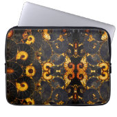 Elegantes, goldfarbenes nautilus Design Laptopschutzhülle (Vorderseite)