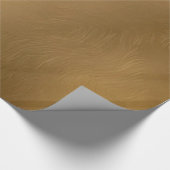 Elegantes goldfarbenes Papier Geschenkpapier (Ecke)