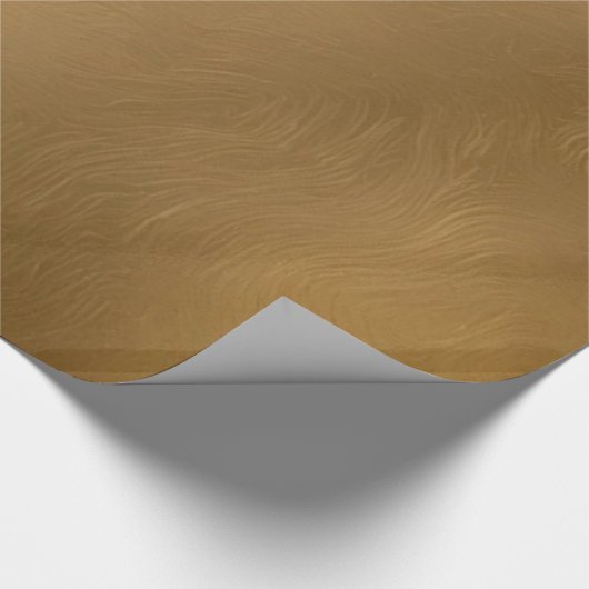 Elegantes goldfarbenes Papier Geschenkpapier (Ecke)