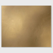 Elegantes goldfarbenes Papier Geschenkpapier (Flach)