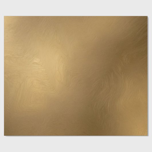 Elegantes goldfarbenes Papier Geschenkpapier (Flach)