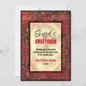 Elegantes goldfarbenes Weihnachtsfest - Neues Jahr (Vorderseite)