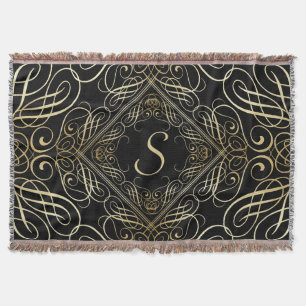 Elegantes Goldfolien-Blick Scrollwork Skript auf Decke