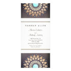 Elegantes Goldfolien-Ornament-Blatt-Mandala-Holz L