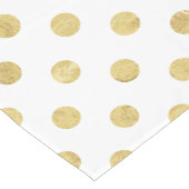 Elegantes Goldfolien-Tupfen-Muster - Gold u. Weiß Kurzer Tischläufer (Ecke)