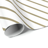 Elegantes goldgestreiftes glamouröses schlanke Des Geschenkpapier (Rolleneckpunkt)