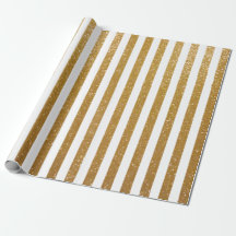 Elegantes goldglattes Streifenpapier