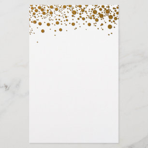 Elegantes GoldGlitter Briefpapier