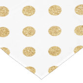 Elegantes GoldGlitzer-Polka-Punkt-Muster Kurzer Tischläufer (Ecke)