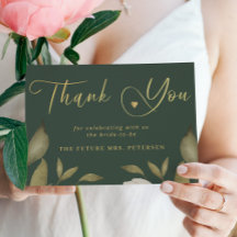 Elegantes goldgrünes Brautparty