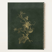 Elegantes goldgrünes Luxusgeschäft beruflich Planer (Rückseite)