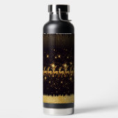 Elegantes Goldhirsch Trinkflasche (links)