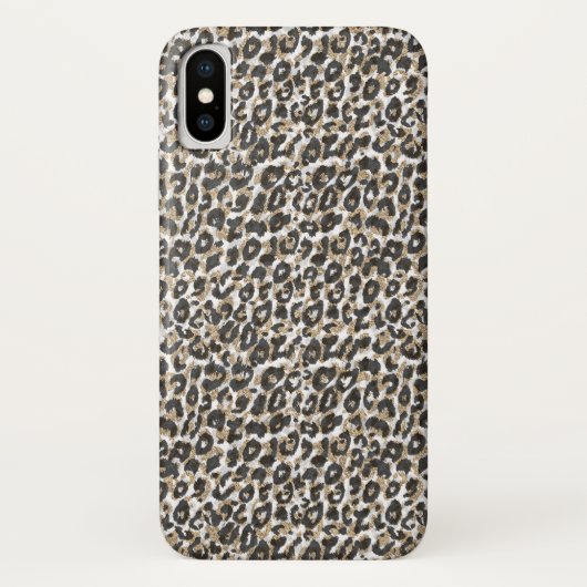 Elegantes Goldleopardenmuster Case-Mate iPhone Hülle (Rückseite)