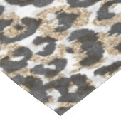 Elegantes Goldleopardenmuster Tischdecke (Schrägansicht)