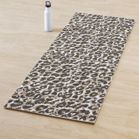 Elegantes Goldleopardenmuster Yogamatte (Beispiel)