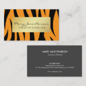 Elegantes GoldLuxe gelbe und schwarze Visitenkarte (Vorne/Hinten)