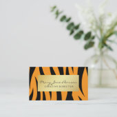 Elegantes GoldLuxe gelbe und schwarze Visitenkarte (Stehend Vorderseite)