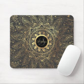 Elegantes Goldmandala-Kunstwerk Mousepad (Mit Mouse)