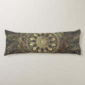 Elegantes Goldmandala-Kunstwerk Seitenschläferkissen (Vorderseite)
