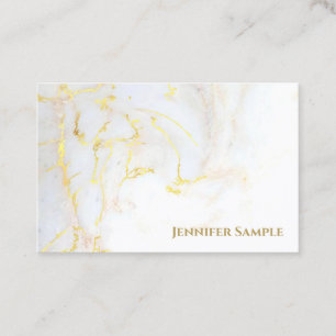Elegantes Goldmarmor-Template Golden Modern Visitenkarte