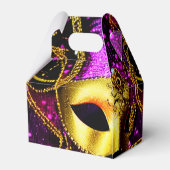 Elegantes Goldmaske-Gable Geschenkschachtel (Rückseite)