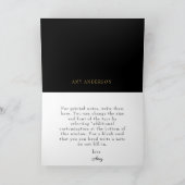 Elegantes Goldmonogramm A mit rosa Blume (Innenseite)