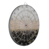 Elegantes Goldmotiv aus Rose Dartscheibe (Vorderseite Links)