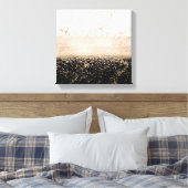 Elegantes Goldmotiv aus Rose Leinwanddruck (Insitu (Schlafzimmer))