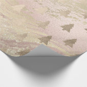 Elegantes Goldmuster der modernen Rose Geschenkpapier (Ecke)