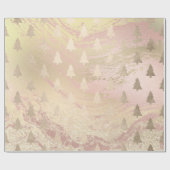 Elegantes Goldmuster der modernen Rose Geschenkpapier (Flach)