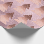 Elegantes Goldmuster der modernen Rose Geschenkpapier (Ecke)