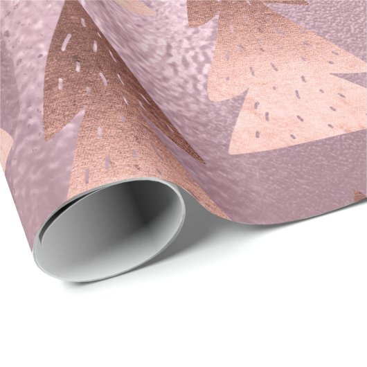 Elegantes Goldmuster der modernen Rose Geschenkpapier (Rolleneckpunkt)