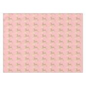 Elegantes Goldrosa-Weihnachtsren-Muster Tischdecke (Vorderseite (Horizontal))