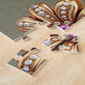 Elegantes Goldschmuck-Blumen-Puzzle Puzzle (Seite)