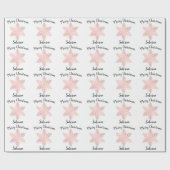 Elegantes Goldschneeflockenmuster der Rose Geschenkpapier (Flach)