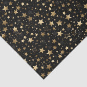 Elegantes goldsternengefliestes Muster Seidenpapier (Ausschnitt)