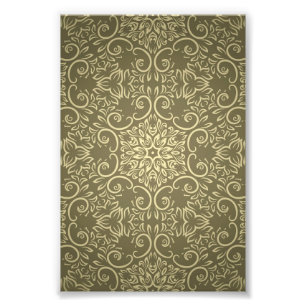 Elegantes Goldtapetenmuster Fotodruck