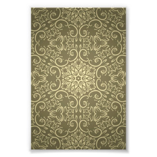 Elegantes Goldtapetenmuster Fotodruck