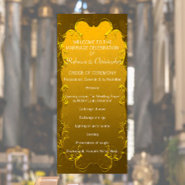 Elegantes GoldWedding-Programm Programm