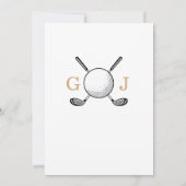 Elegantes Golf Birthday Design Einladung (Rückseite)