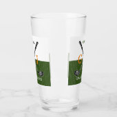 Elegantes Golf Monogram Design Glas (Links)